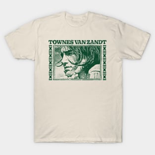 Townes Van Zandt \/\/\ Retro Fan Art Design T-Shirt